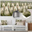 «Flock At Rest Sheep Portrait In The Grass II», reproduction d'art en métal moderne-716631200