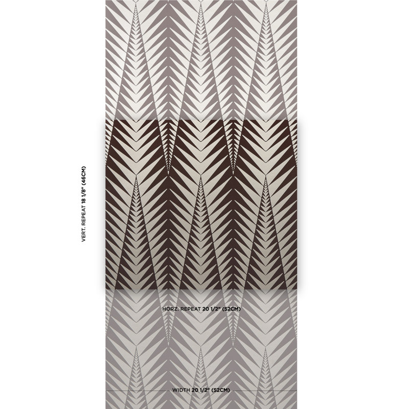 Schumacher x Neisha Crosland Zebra Wallpaper, Brown/Silver
