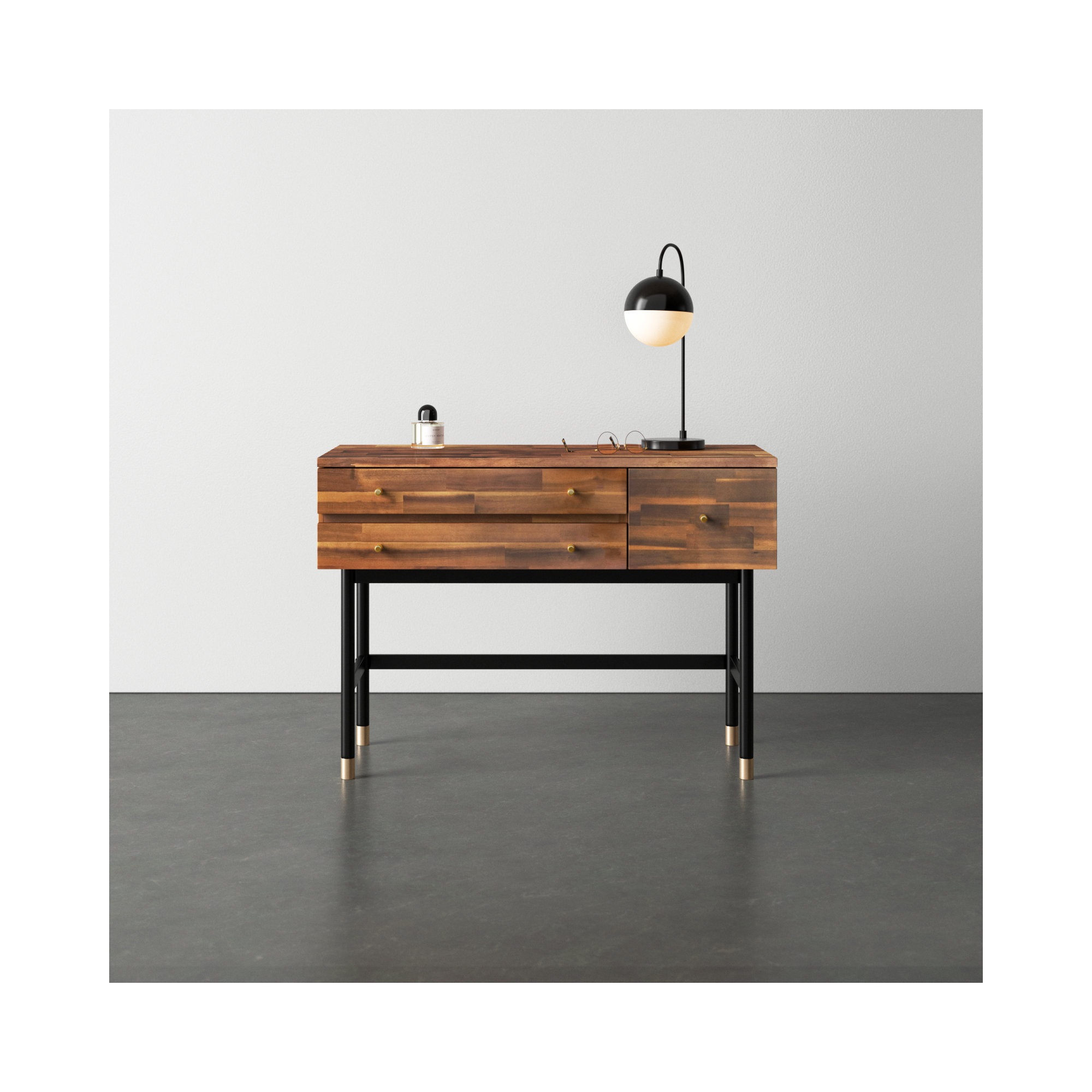 Dakota Wood 3-Drawer Vanity