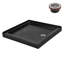 Base de douche en acrylique brillant noir avec drain à droite 36 po x 36 po Streamline NT-2151-36BL-RH, drain inclus