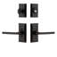 Ageless Iron Vale Plate Entry Set with Single Cylinder Deadbolt and Dirk Lever-2007722567-2007722564
