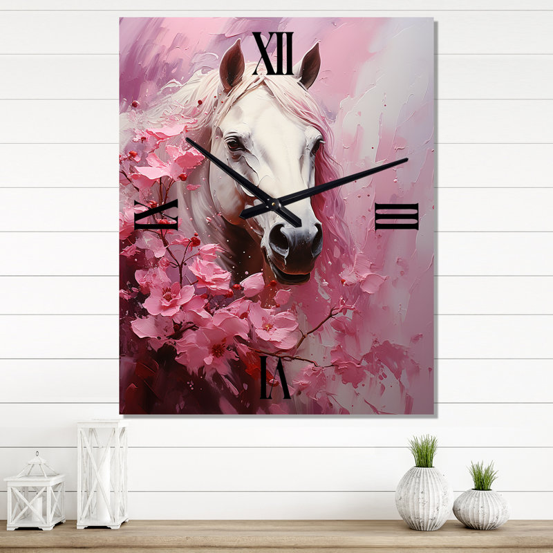 Elenamarie - Horse Wall Clock, Large