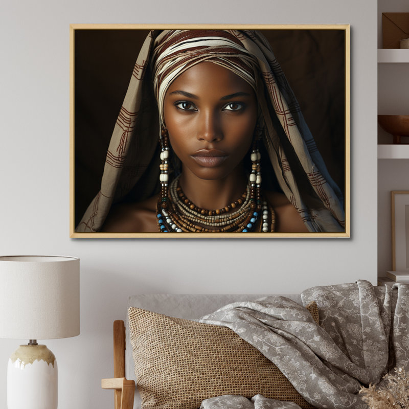 «World Cultures Samburi Beauty I», reproduction sur toile, H 12 po x l 20 po x P 1 po, Cadre naturel flottant