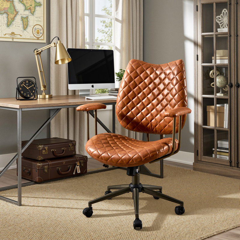 Albaugh Ergonomic Office Chair Swivel Task Chair with Adjustable Gas Lift, Gray