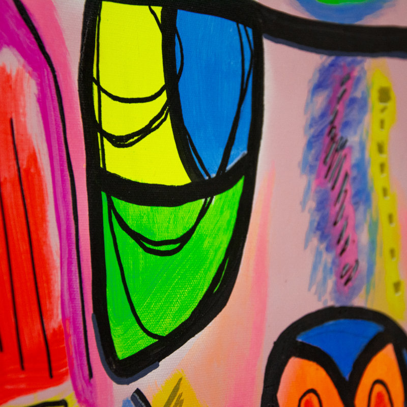 'Untitled VI' Wrapped Canvas Original Painting