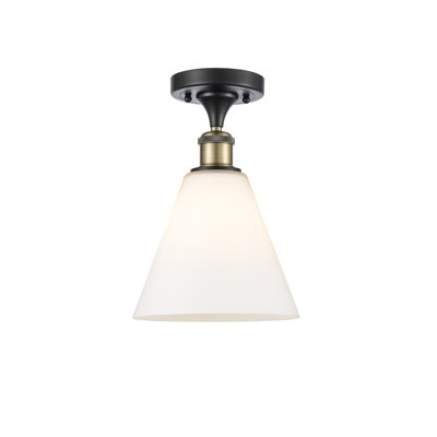 Glass Semi Flush Mount