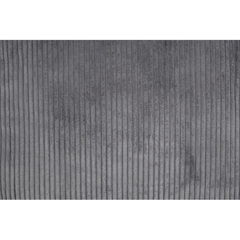 Ensemble de conversation modulaire 3 pièces RAF / LAF Causeuse sans accoudoirs gris foncé, Velours côtelé gris foncé
