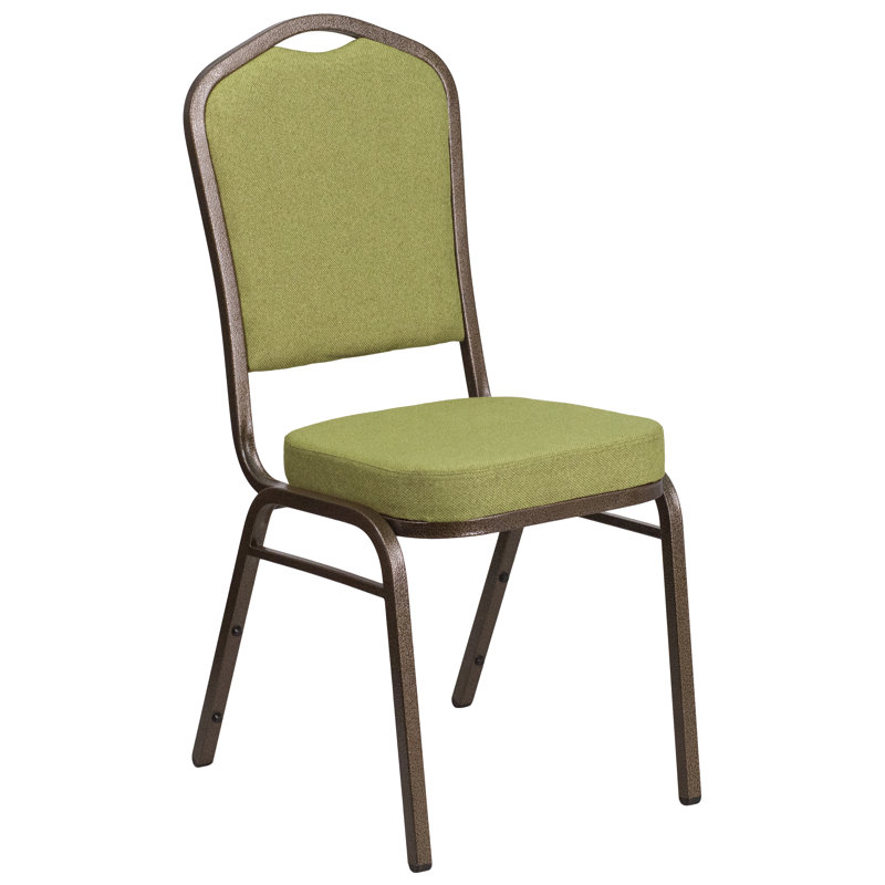 Chaise de banquet empilable Aurelia, Cuivre, Citron