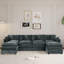 Canapé-lit en chenille moderne avec repose-pieds-1006864266-1006864265