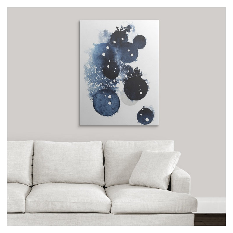 « blue galaxy ii » par grace-pop, reproduction d’art, H 36 po x l 27 po x P 1,5 po, Toile tendue