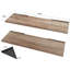 Ensemble de 2 tablettes flottantes en bois