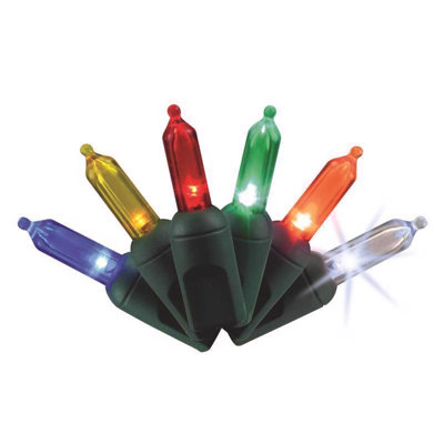  Platinum LED T5 Multicolored 50 ct String Christmas Lights 25 ft.