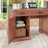 Clabe 55'' Farmhouse Executive Desk with Drawers, File Cabinet and Power Outlets-1382263151