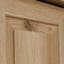 Armoire de rangement de style maison de campagne rustique à finition brune