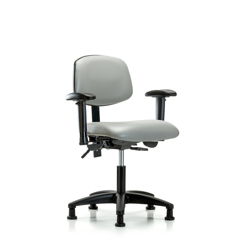 Arwen Task Chair, Dove, Glides, Tilt Included