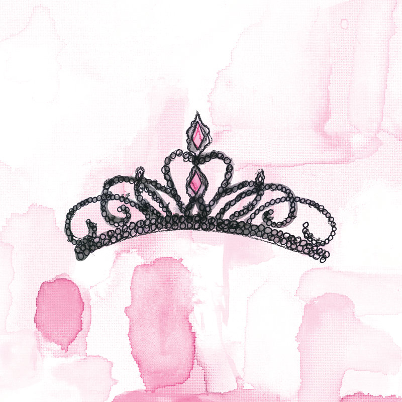 Cute Crown 3 - Wrapped Canvas Painting, 30cm H x 30cm W x 3.8cm D