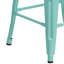 Tabouret à hauteur de comptoir 24 po intérieur / extérieur en métal avec siège carré-1214741086-1292562119-1292562123