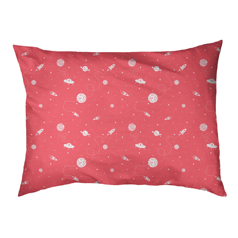 Coussin extérieur pour chien extérieur space Byrge, Très grand (l 52 po x P 42 po x H 17 po), Rouge