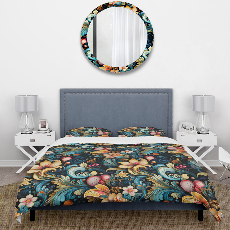 Ensemble de housse de couette Rehnberg, Housse de couette simple + 1 taie décorative stan