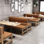 Banc rembourré en similicuir Light Luxury Fashion