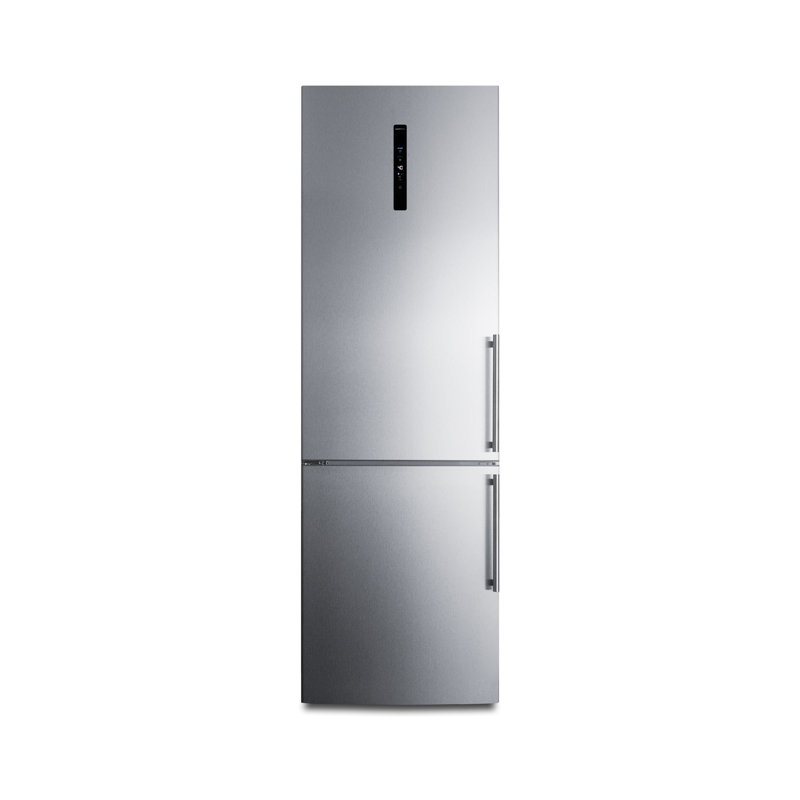 Summit Appliance 24" 10.6 Cubic Feet Energy Star Bottom Freezer Refrigerator, Left Handed