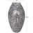 Reydan Mother of Pearl Shell Handmade Mosaic Inspired Decorative Gray Vase-1079568789