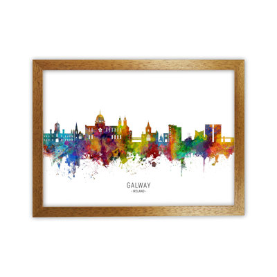 Galway Ireland Skyline by Michael Tompsett - Print