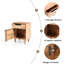 Table de chevet en bois naturel