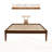 Marialana Contemporary Solid Wood Platform Bed with 13 Support Slats-2014991624-2014991621