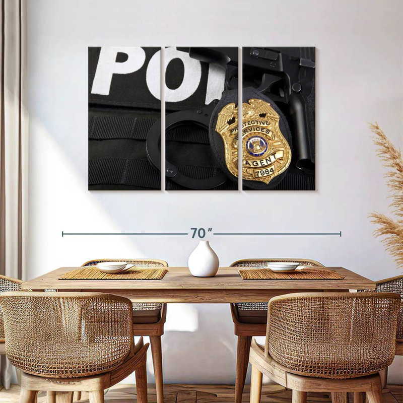 Chose de la police d'Alcaraz, H 36 po x l 57 po