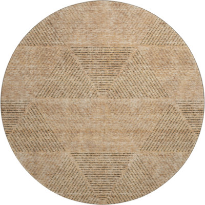 Premium Machine Washable Prisco Copper Rug