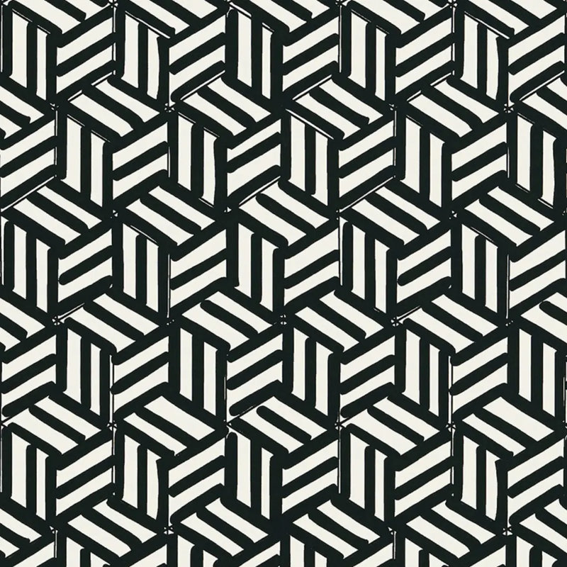 Papier peint schumacher x miles redd, Noir