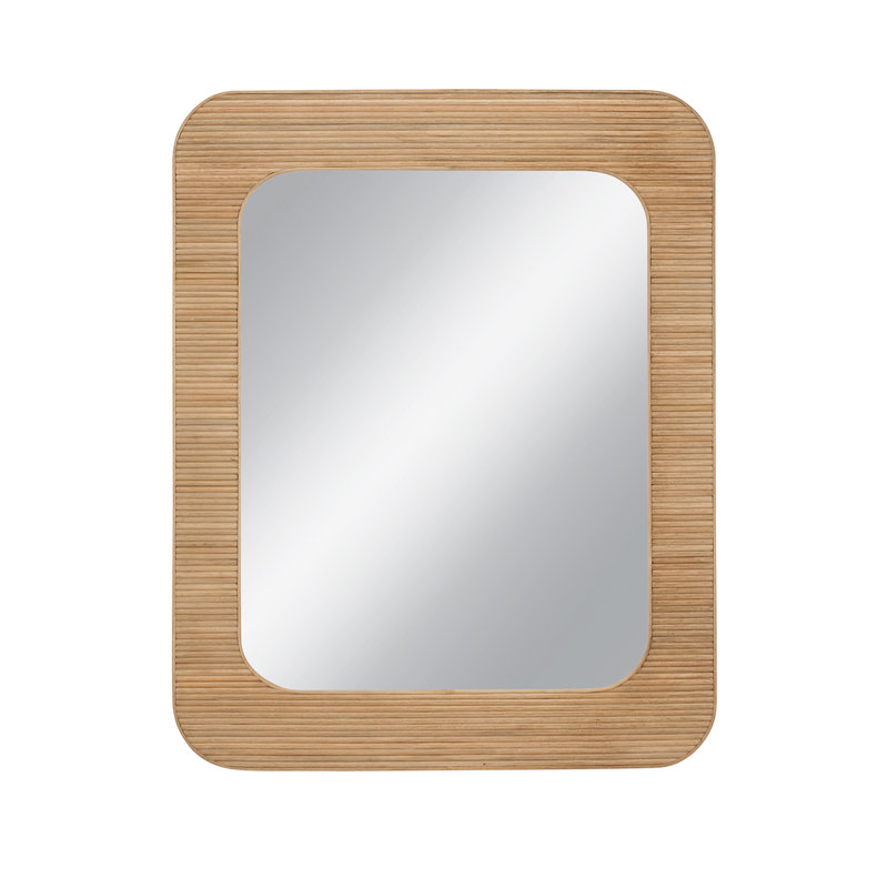 Odessa 50" Rattan Rectangular Wall Mirror