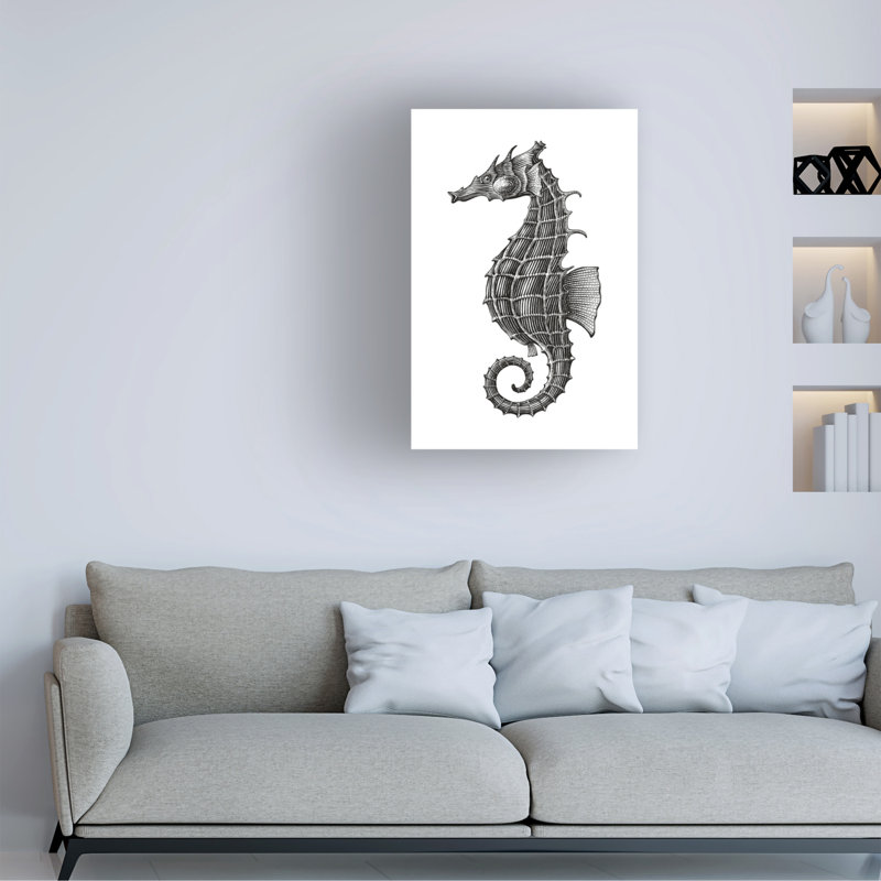 Hippocampe sur toile