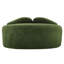 Deux places incurvées avec chenille, amovibles, confortables pour une assise à long terme, style rétro, appartements convenables en chenille, doux et doux, assise moyenne, idéal
