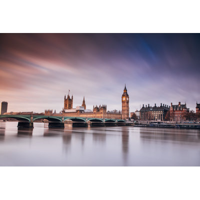 Big Ben London by Ristoarnaudov - Wrapped Canvas Print