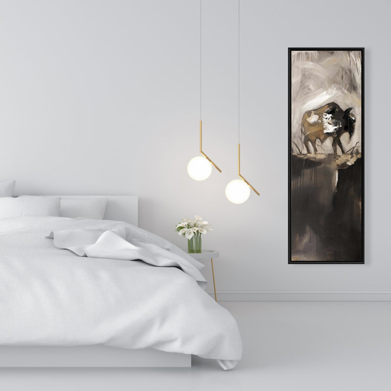 "Buffalo abstrait" sur toile