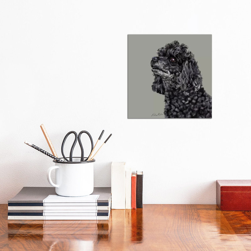 Poodle by Vicki Newton - Wrapped Canvas Painting, 30.48 cm H x 30.48 cm W