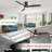 Kemp 52'' 3 -Blade LED Flush Mount Ceiling Fan with Remote Control and Light Kit Included-166947615