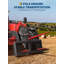 Accessoire de lance à balles de foin 49 po - fourche à fixation rapide robuste de capacité de 3000 lb - 1 x 49 po et 2 x 17 po de stabilisation - Manipulation efficace du foin - lance rouge + lance courte rouge-126485849
