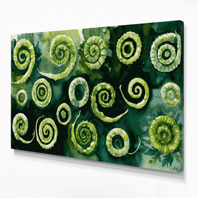 Art mural sur toile vert