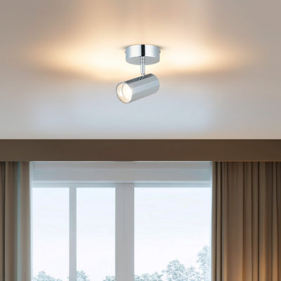 Elegant Chrome Chandelier with Metal Body, 7.1 x 7.1 inches Base Plate & 7.1 inches Height | Includes GU10 7W Bulb | Stylish Lighting Fixture for Living Room, Dining Room & Entryways | IP20 Rated