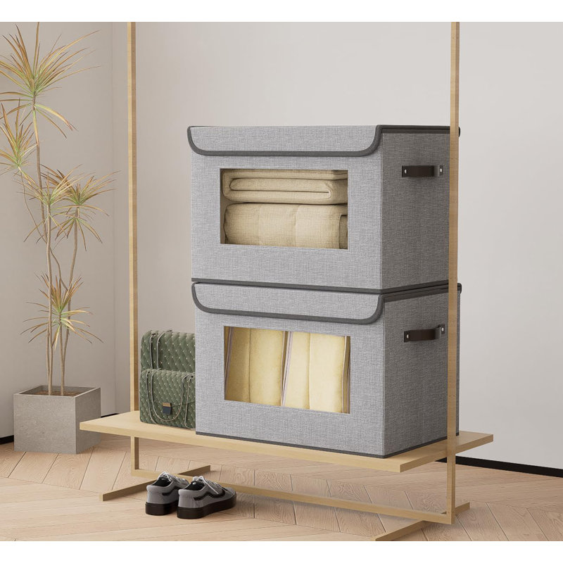 3-pack Cloth Storage Cubes With Lids