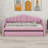 Daybed with Trundle, Velvet Sofabed Design and Built-in USB Charging Ports-129032693