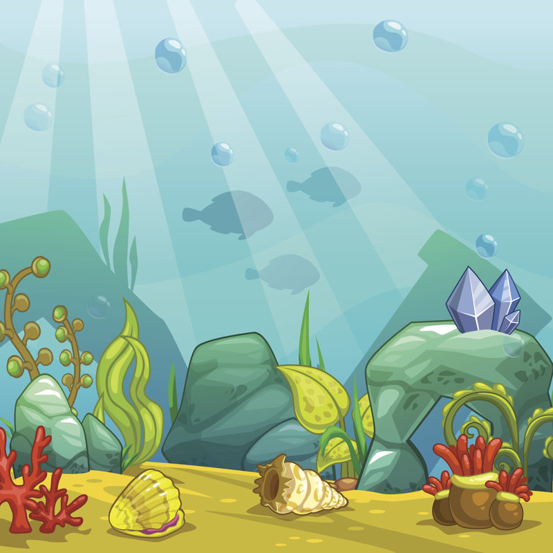 " Cartoon Underwater " by Lilu330, 20" H x 20" W