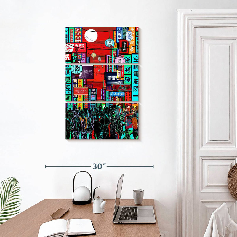 Masam Hong Kong Night, 32" H x 20" W