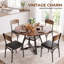 Round Dining Table Farmhouse Kitchen Table,Space Saving Dinner Table For Kitchen & Dining Room-884545936-879752665