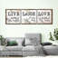 Typographie de motivation Live Laugh Love-92857792