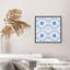 Motif damassé abstrait bleu II, reproduction d'art classique sans cadre-985894907