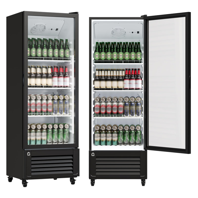 Réfrigérateur commercial pour boissons, réfrigérateur à une porte vitrée